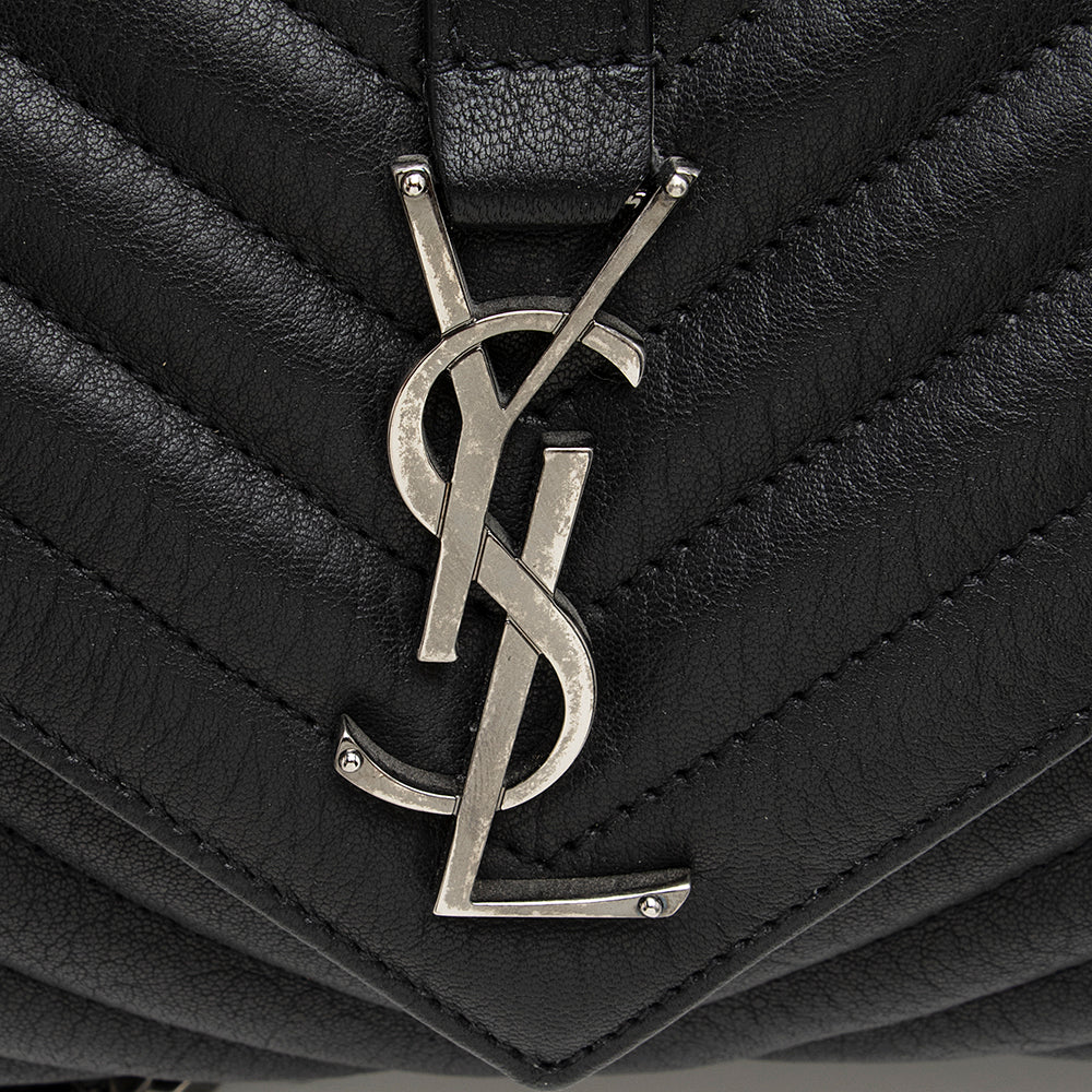 Saint Laurent Matelasse Calfskin Monogram Medium College Top Handle Bag 20778