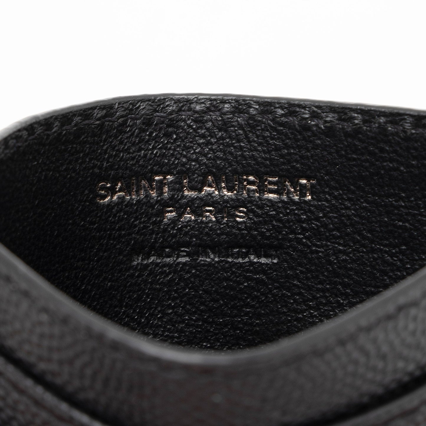 Saint Laurent Matelasse Grain de Poudre Monogram Card Case Kamwcq