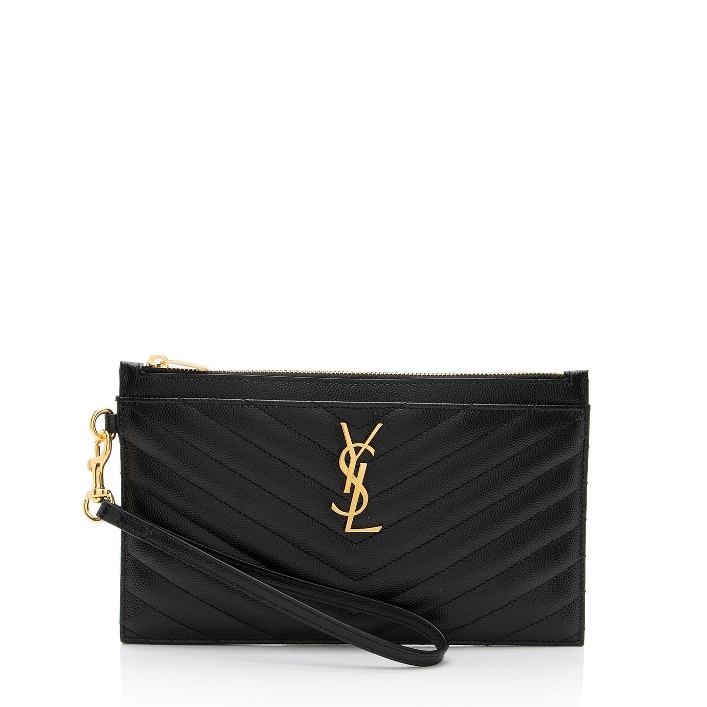 Saint Laurent Matelasse Grain de Poudre Monogram Cassandra Large Pouch O12zWn