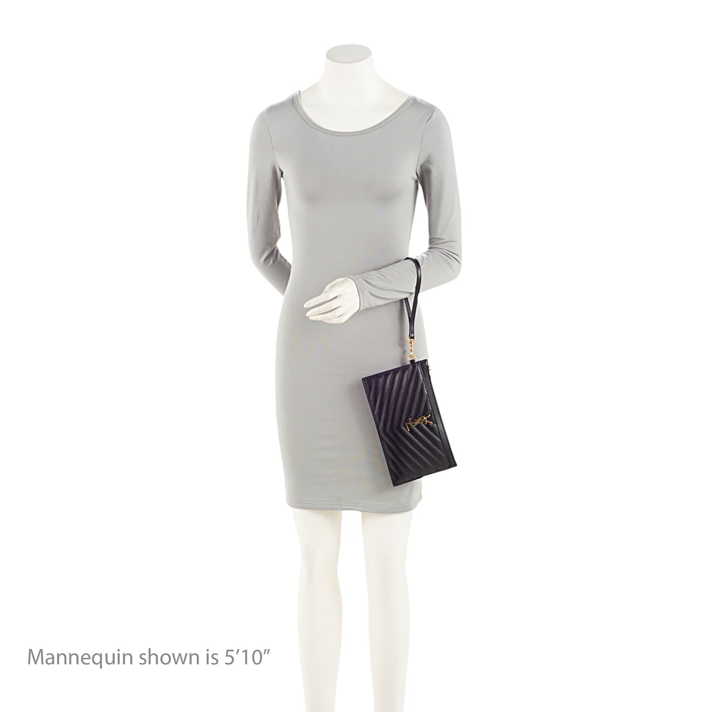 Saint Laurent Matelasse Grain de Poudre Monogram Cassandra Large Pouch O12zWn