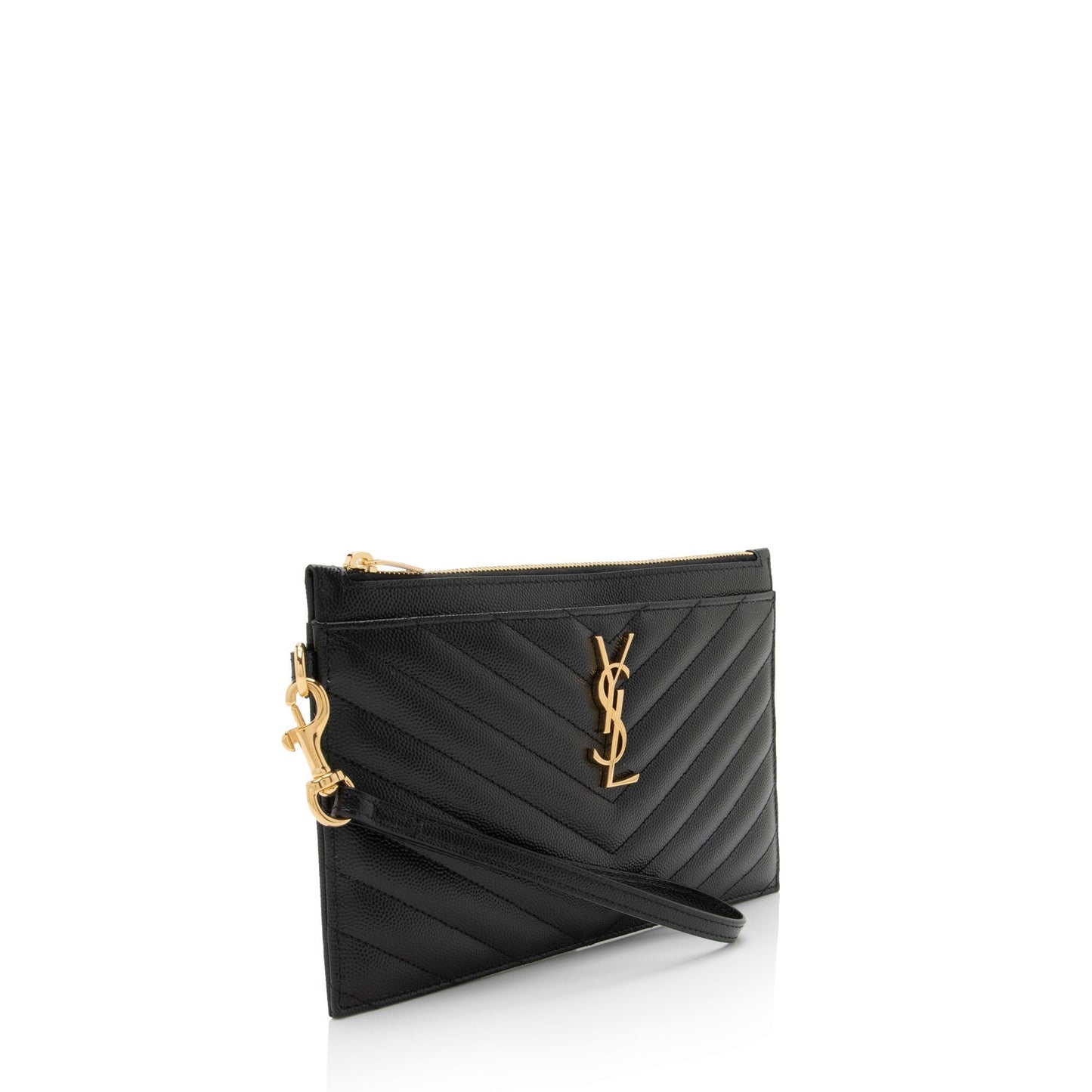Saint Laurent Matelasse Grain de Poudre Monogram Cassandra Large Pouch O12zWn