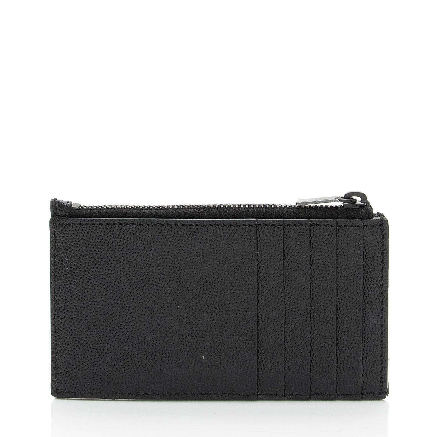 Saint Laurent Matelasse Grain de Poudre Monogram Fragments Zipper Card Case sDlJPU