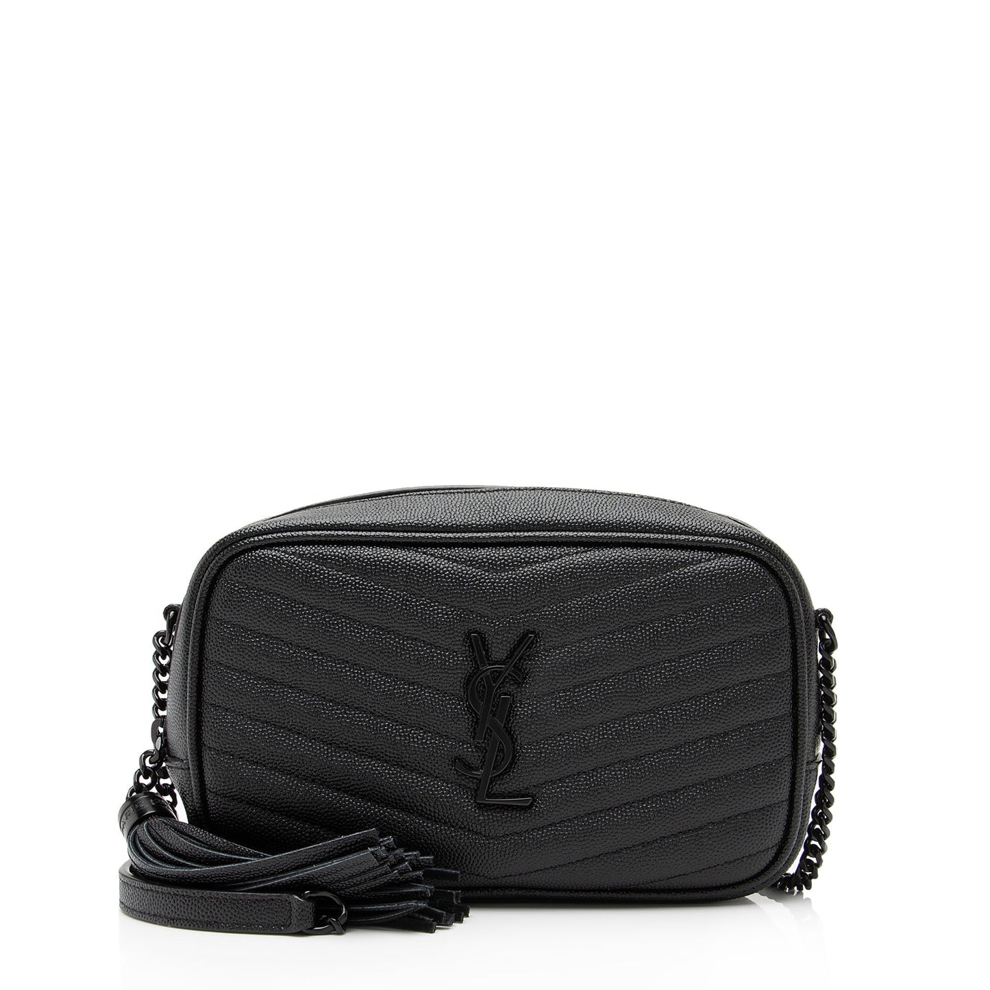 Saint Laurent Matelasse Grain de Poudre Monogram Lou Mini Camera Bag OVTrYb