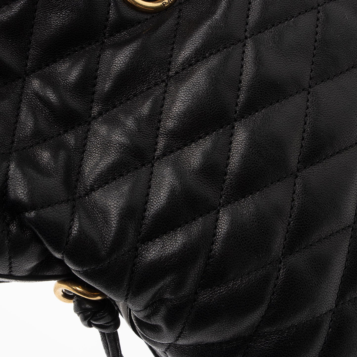 Saint Laurent Matelasse Quilted YSL Pochon Drawstring Tote EoGX4B