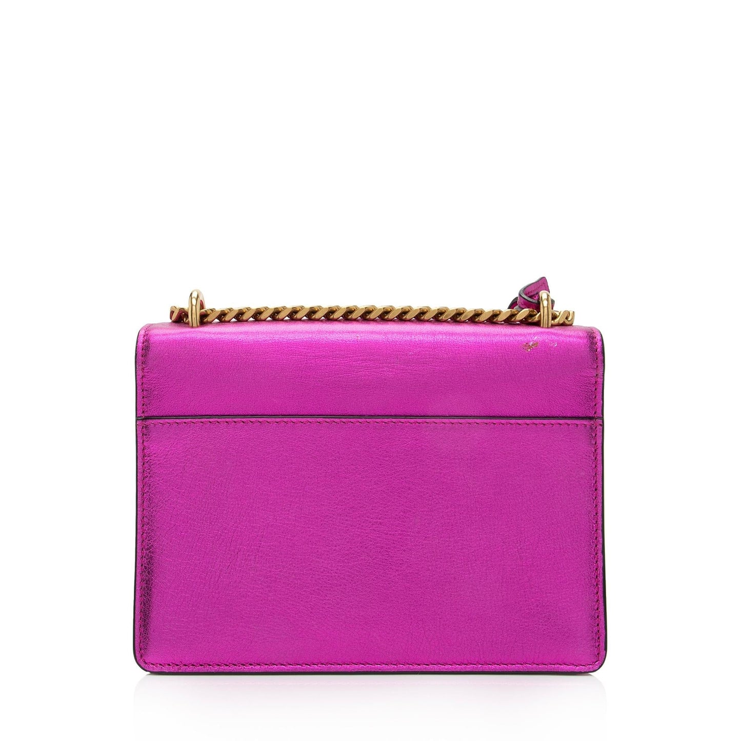 Saint Laurent Metallic Calfskin Monogram Sunset Small Shoulder Bag UXPbK2