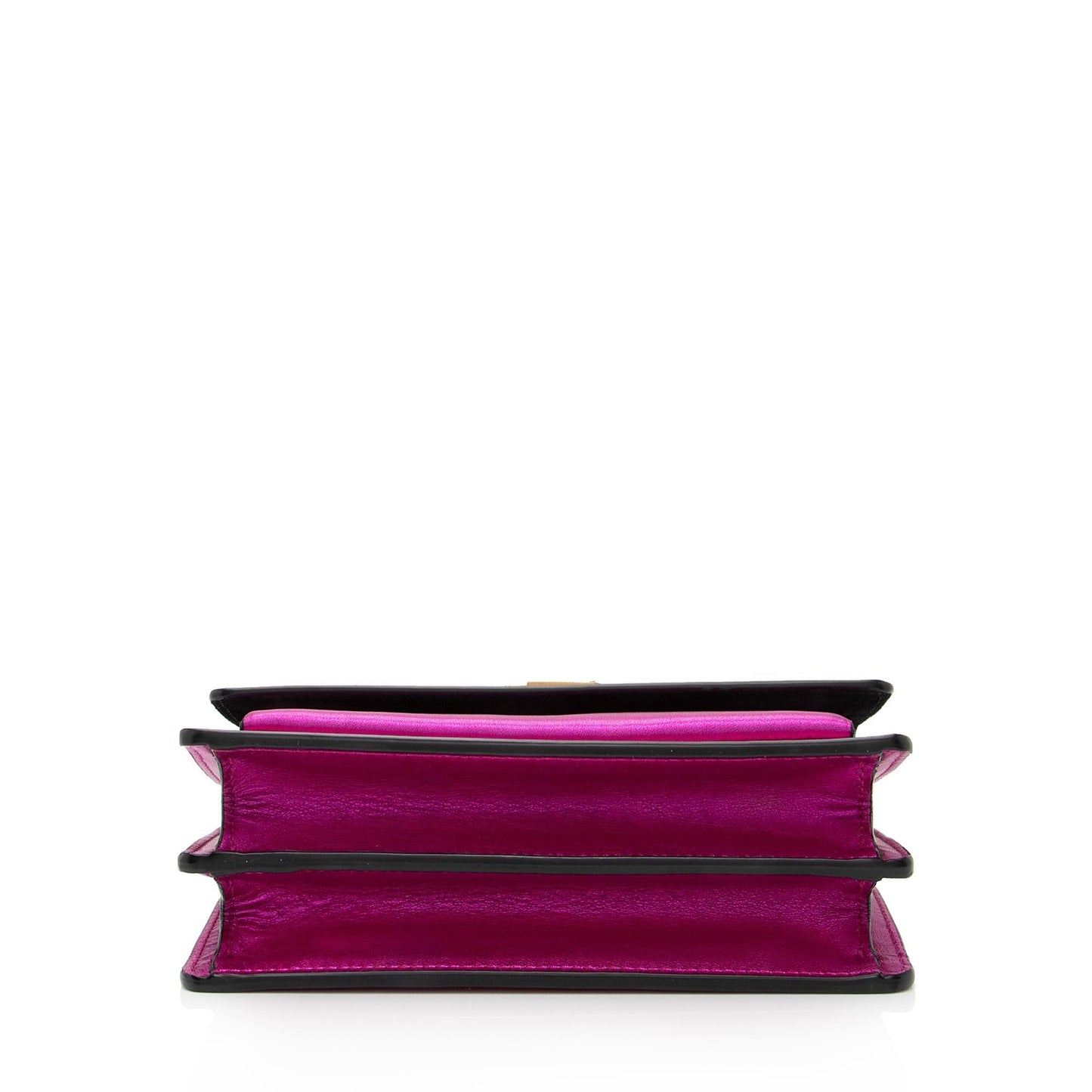 Saint Laurent Metallic Calfskin Monogram Sunset Small Shoulder Bag UXPbK2