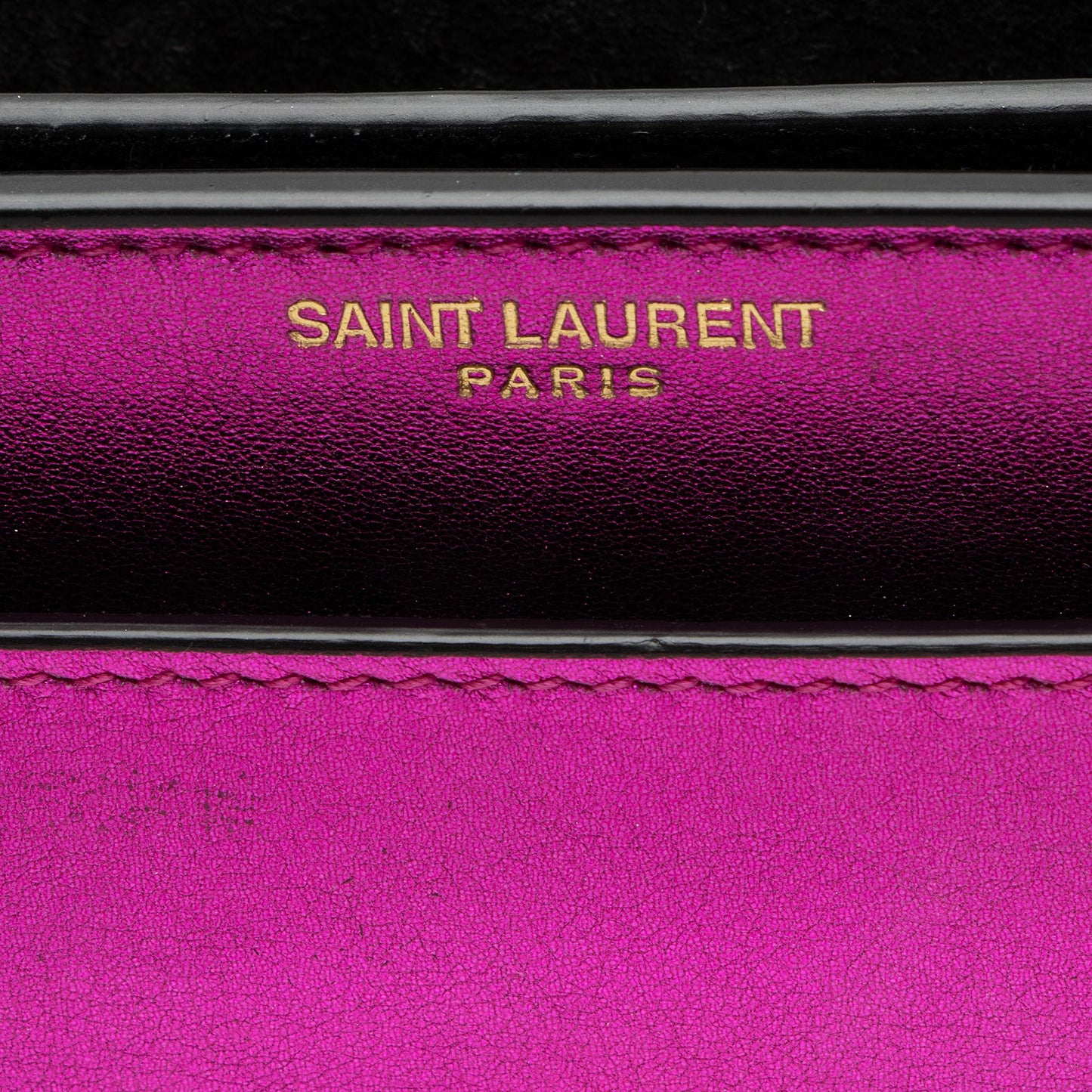 Saint Laurent Metallic Calfskin Monogram Sunset Small Shoulder Bag UXPbK2
