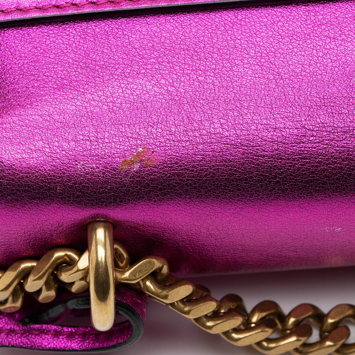 Saint Laurent Metallic Calfskin Monogram Sunset Small Shoulder Bag UXPbK2