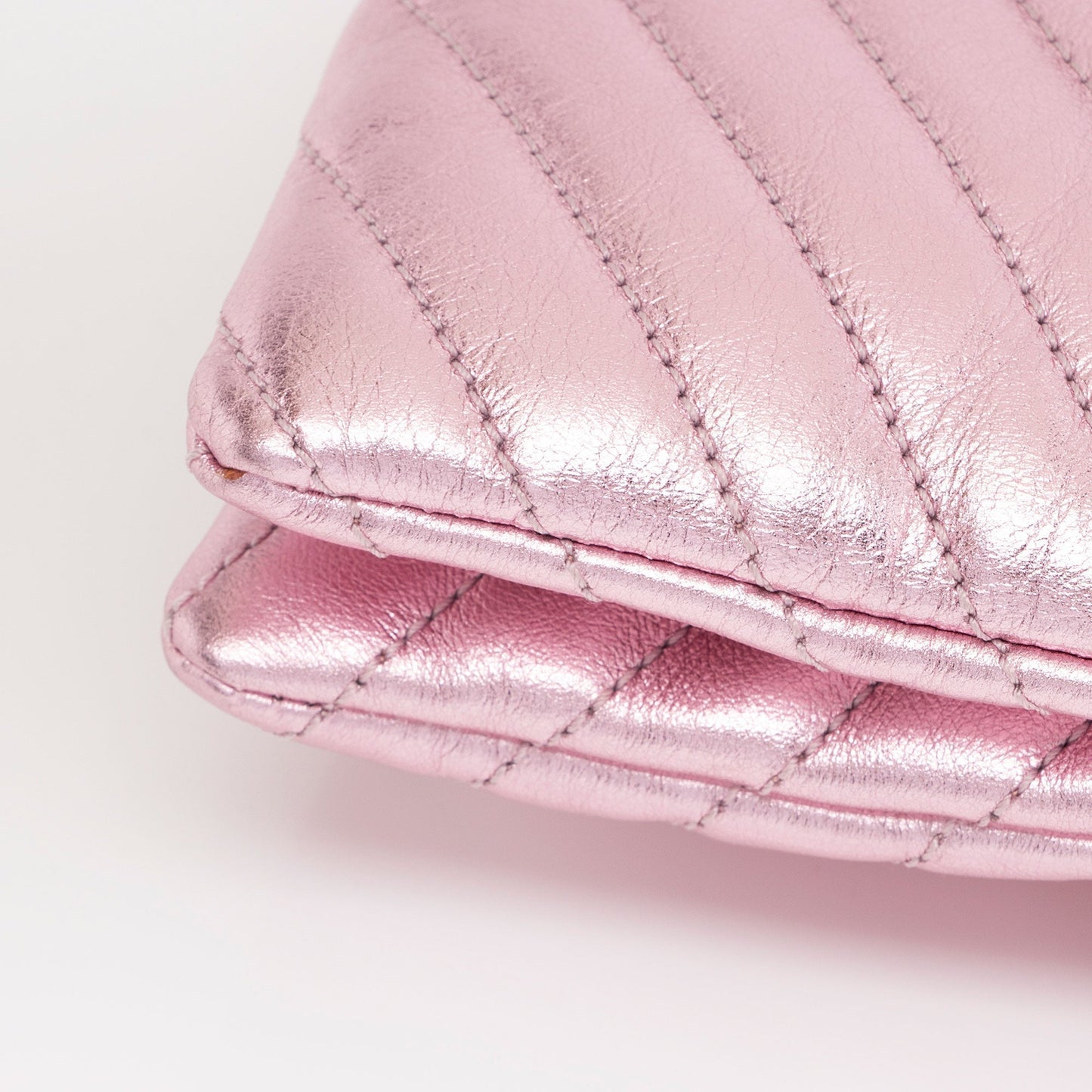 Saint Laurent Metallic Matelasse Lambskin Monogram Small Double Flap Bag IdIvhA