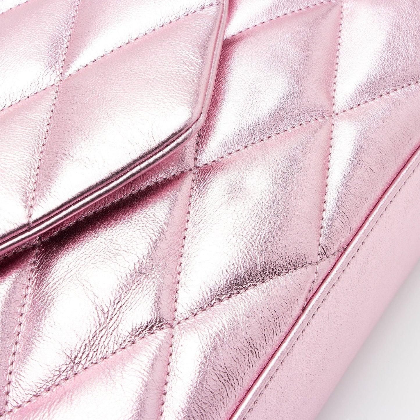 Saint Laurent Metallic Quilted Lambskin Puffer Sade Clutch dsF7Ye