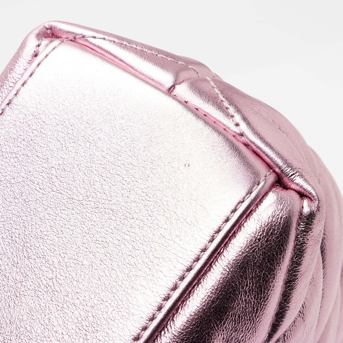 Saint Laurent Metallic Quilted Lambskin Puffer Sade Clutch dsF7Ye