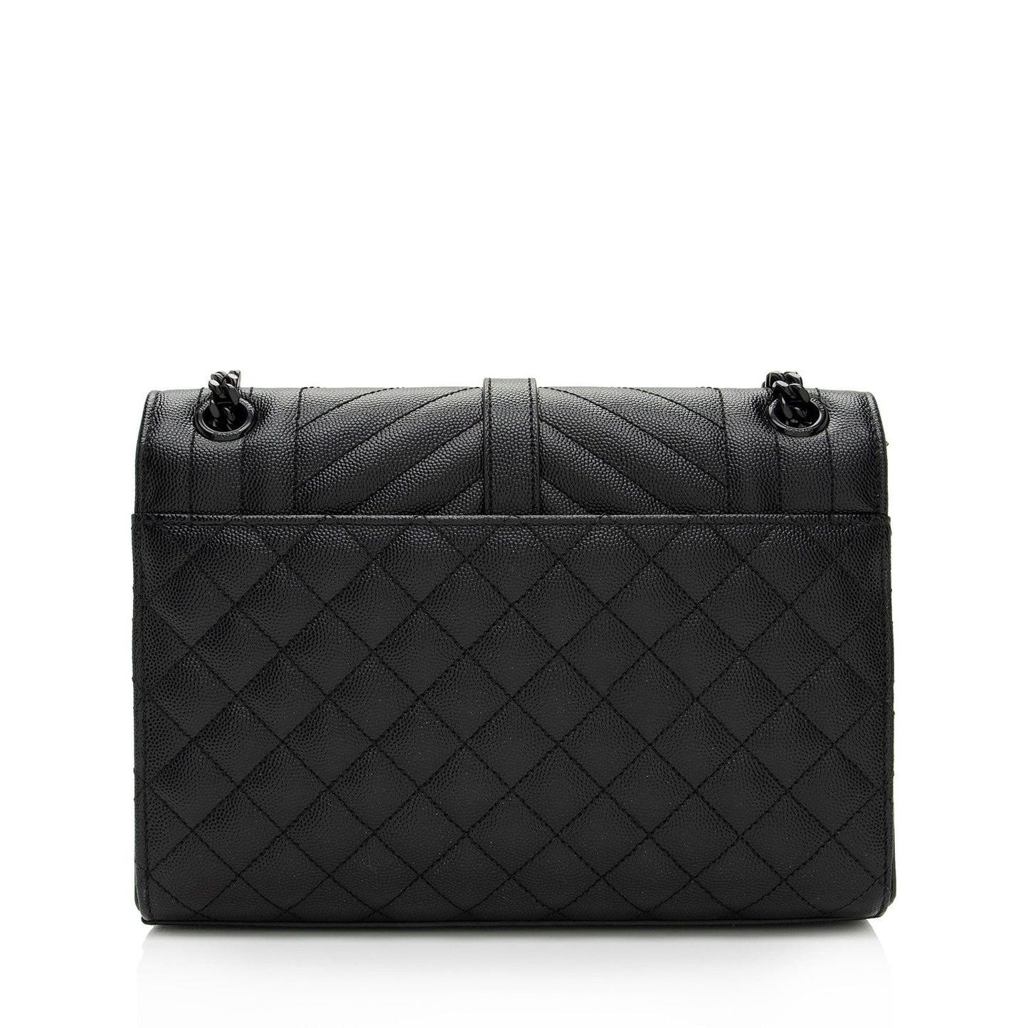 Saint Laurent Mixed Matelasse Grain de Poudre Monogram Medium Shoulder Bag nFM7Cy