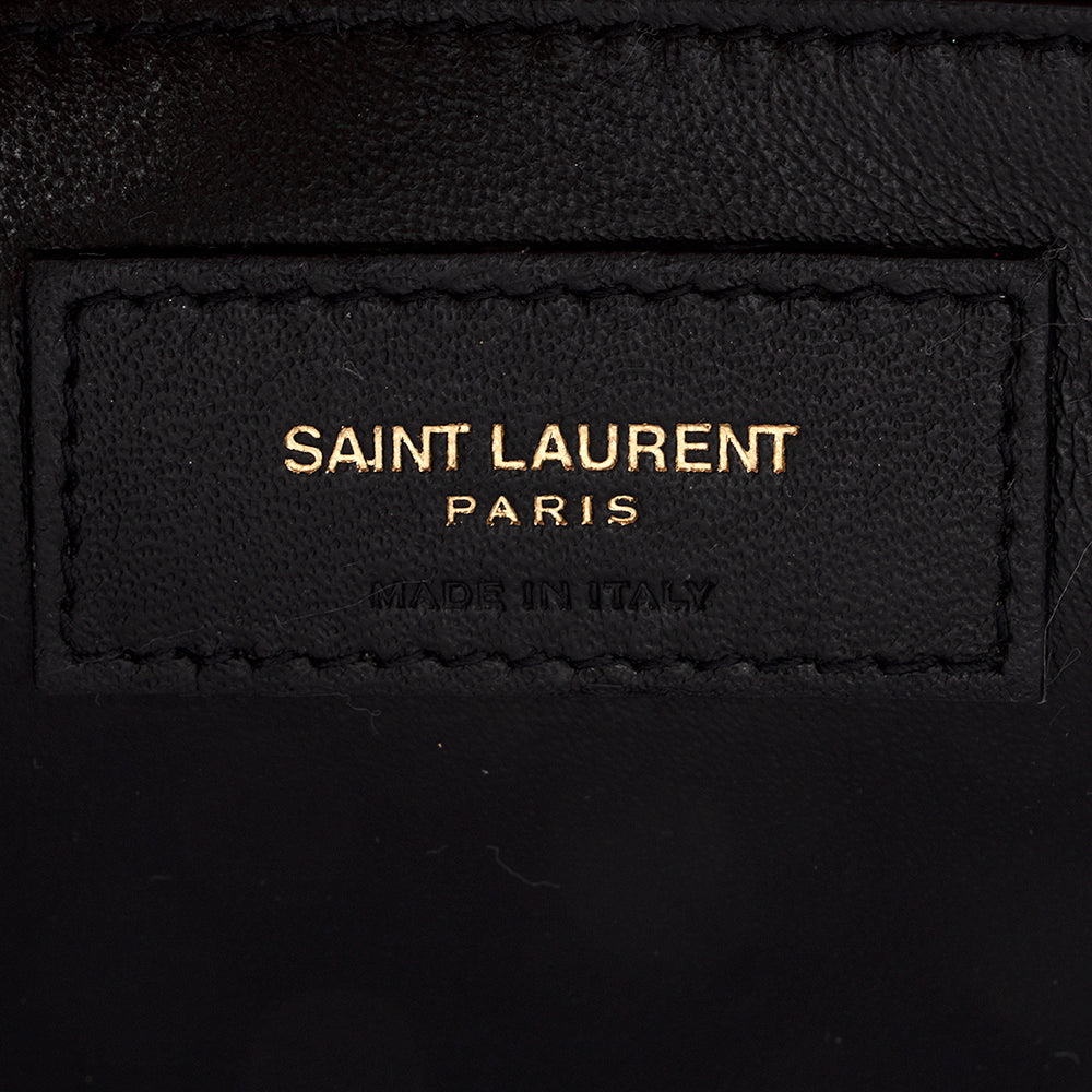 Saint Laurent Mixed Matelasse Leather Monogram Medium Shoulder Bag 19283