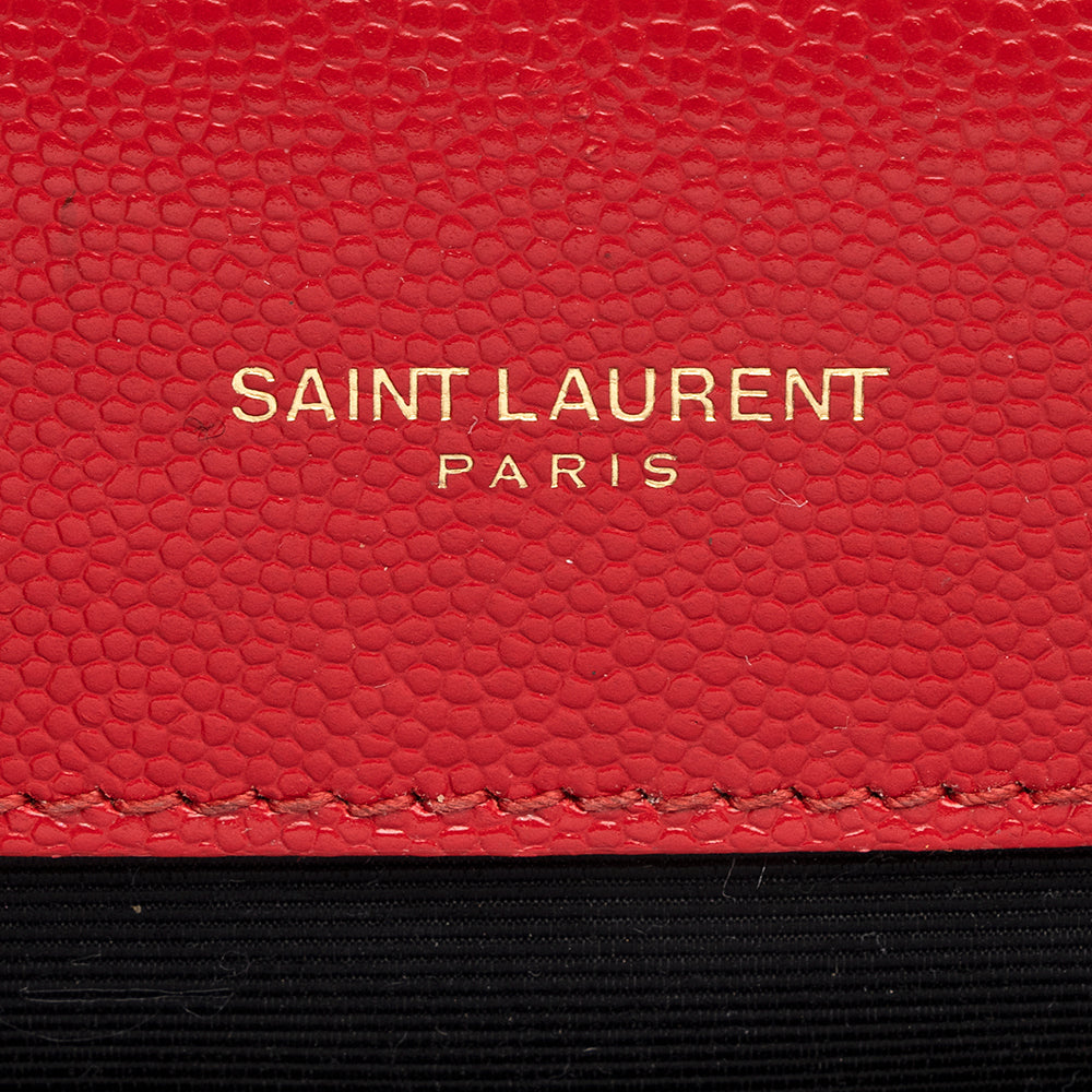 Saint Laurent Mixed Matelasse Leather Monogram Medium Shoulder Bag 19283