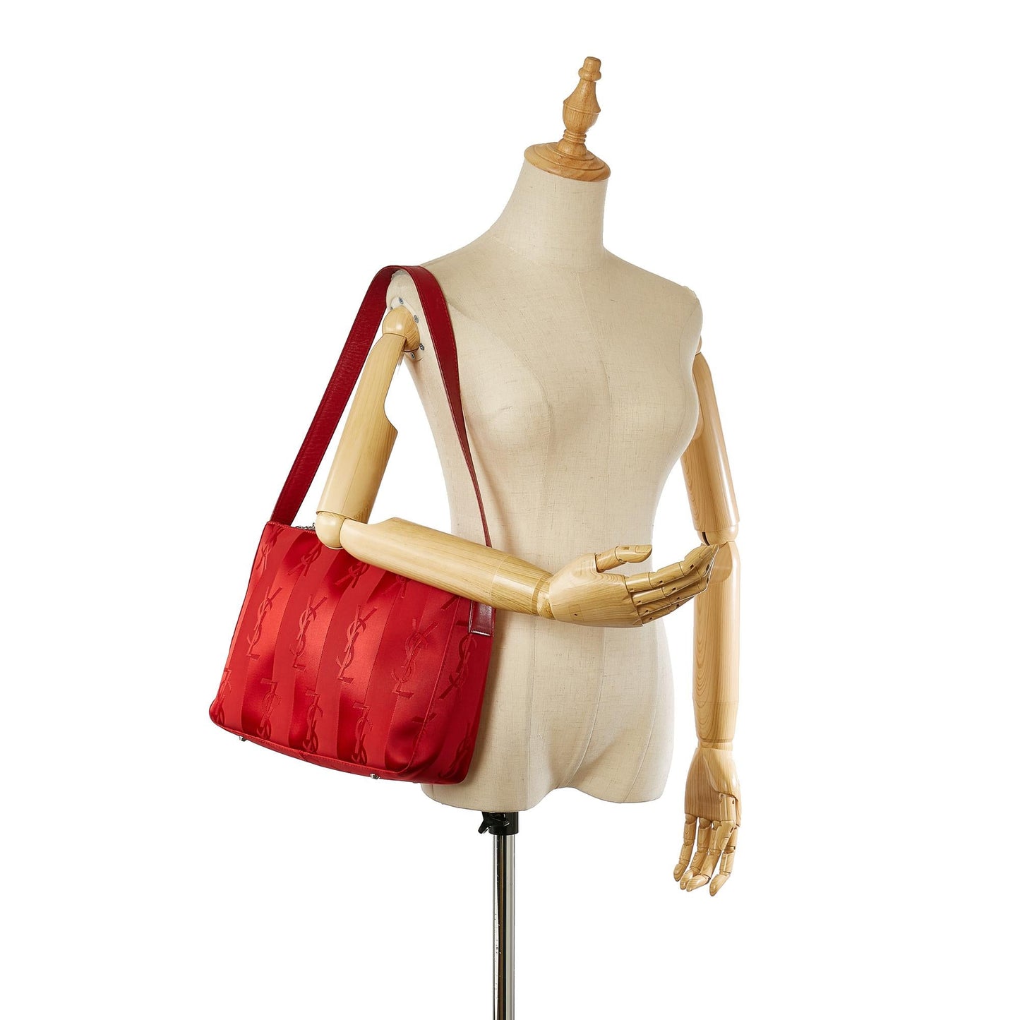 Saint Laurent Monogram Nylon Shoulder Bag (SHG-23833