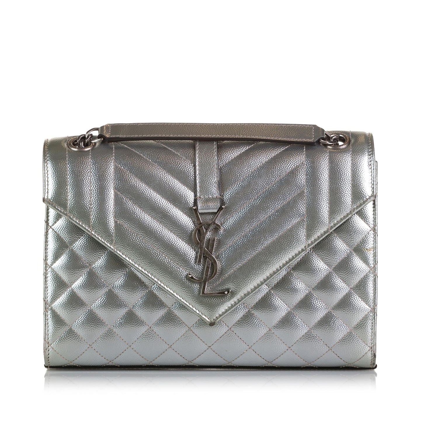 Saint Laurent Monogram Triquilt Envelope Chain Bag (SHG-37504