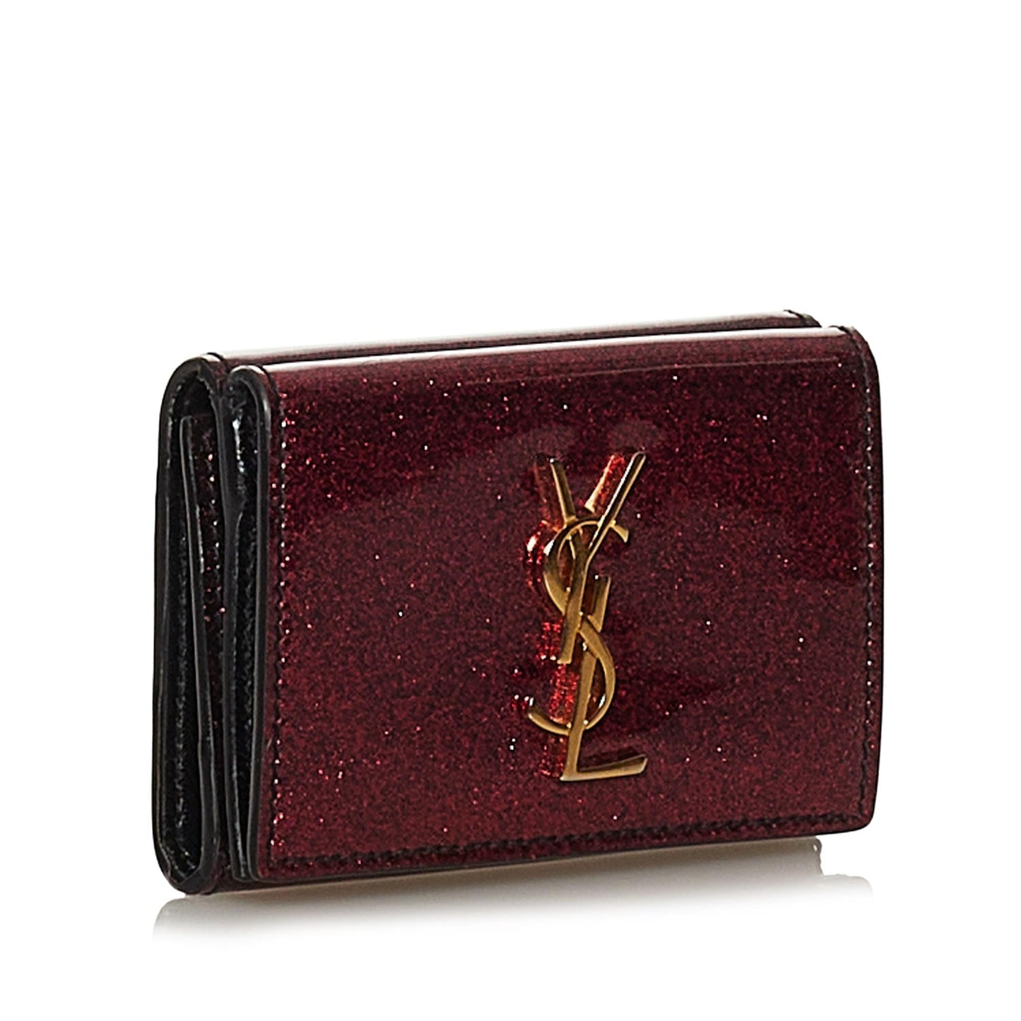 Saint Laurent Patent Leather Small Wallet (SHG-28917