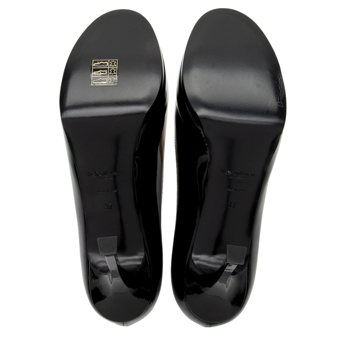Saint Laurent Patent Leather Tribtoo Pumps - Size 7 / 37 FJ22yT