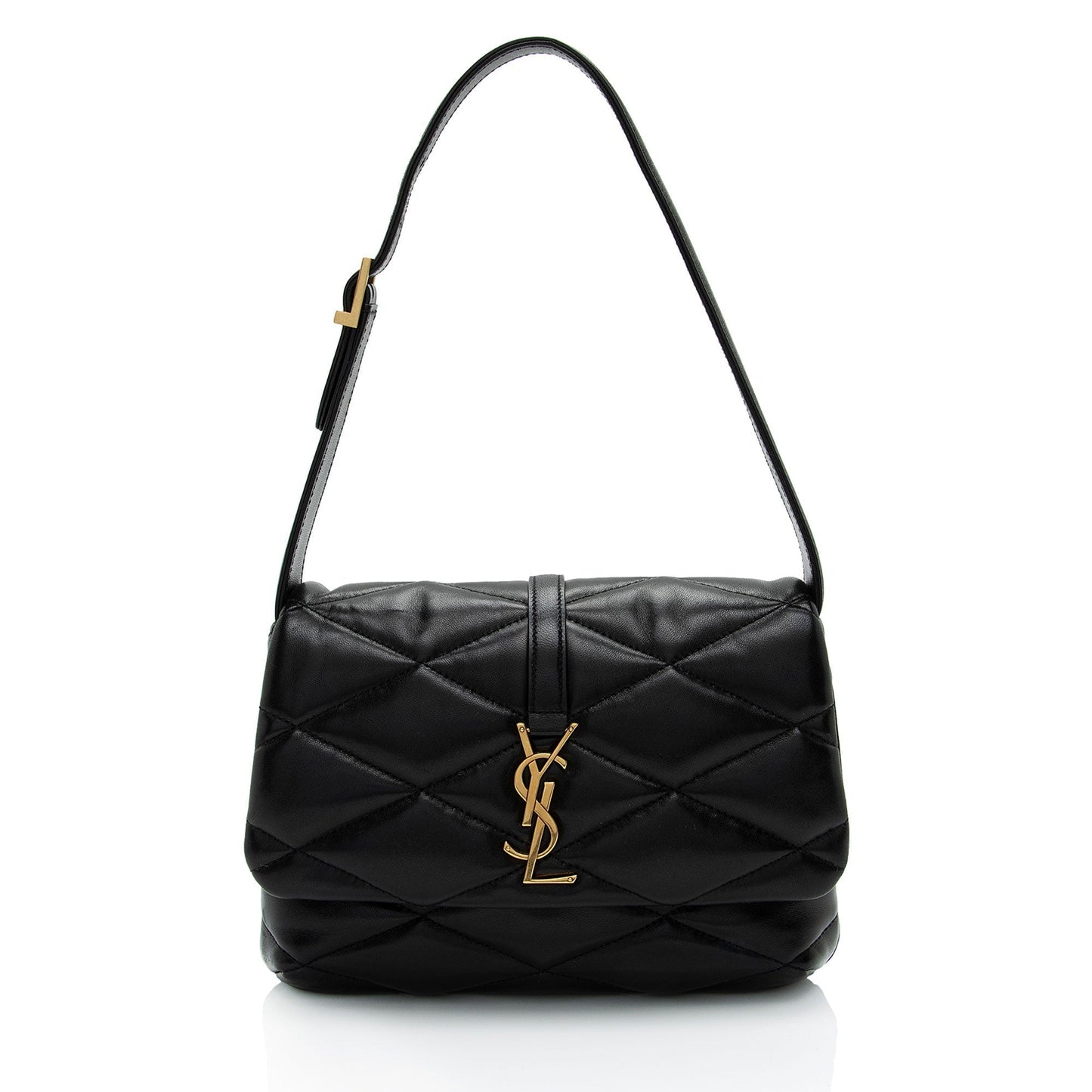Saint Laurent Quilted Lambskin Monogram Le 57 Hobo 46zvkL