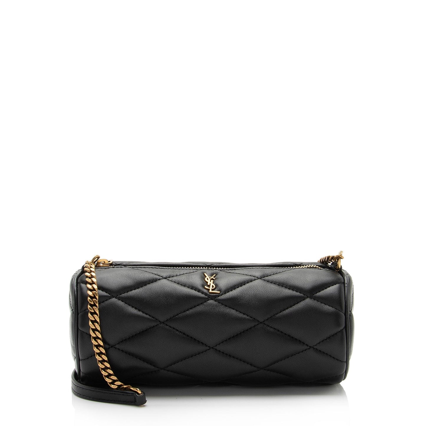 Saint Laurent Quilted Lambskin Sade Mini Tube Bag WvSgLo