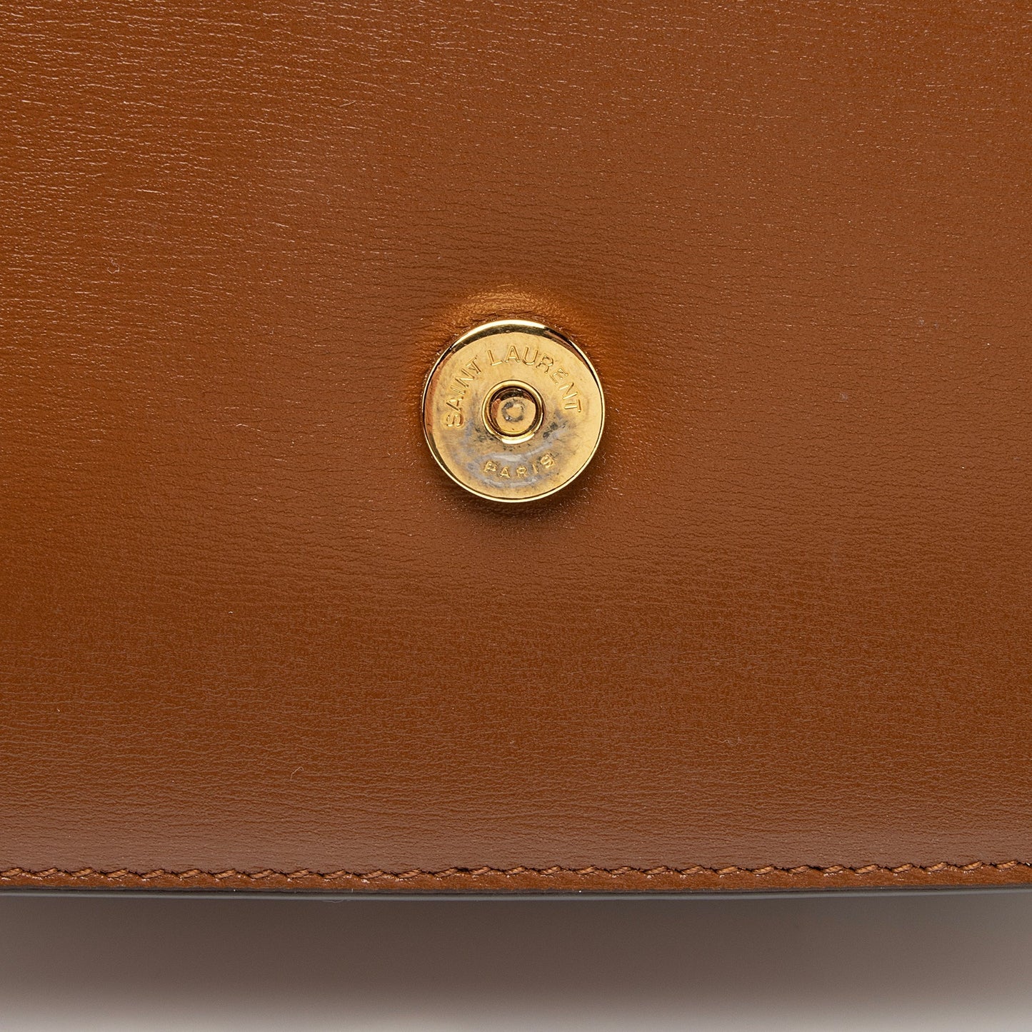 Saint Laurent Smooth Calfskin Monogram Le 61 Saddle Small Crossbody Bag 23810