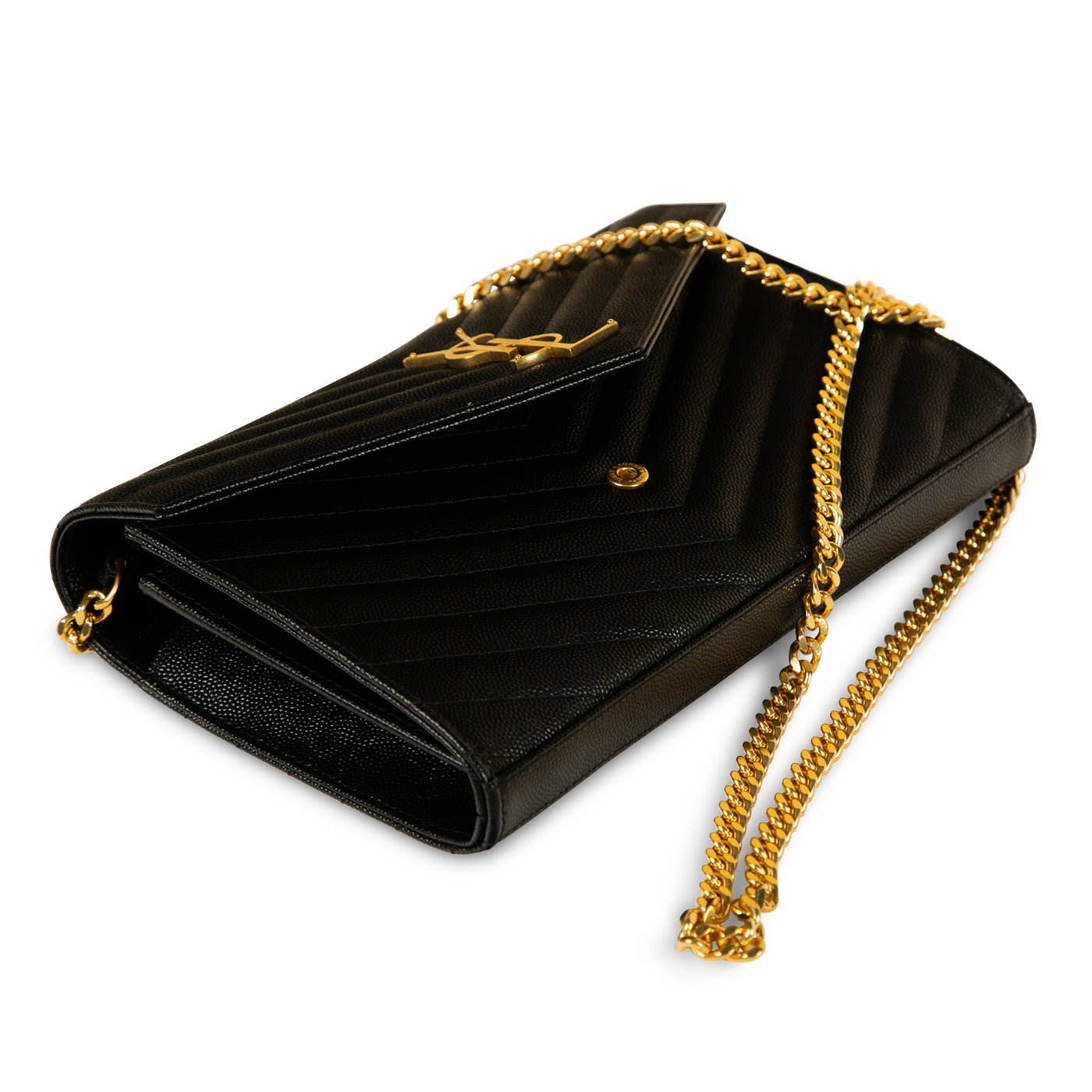 Saint Laurent Monogram Chain Wallet