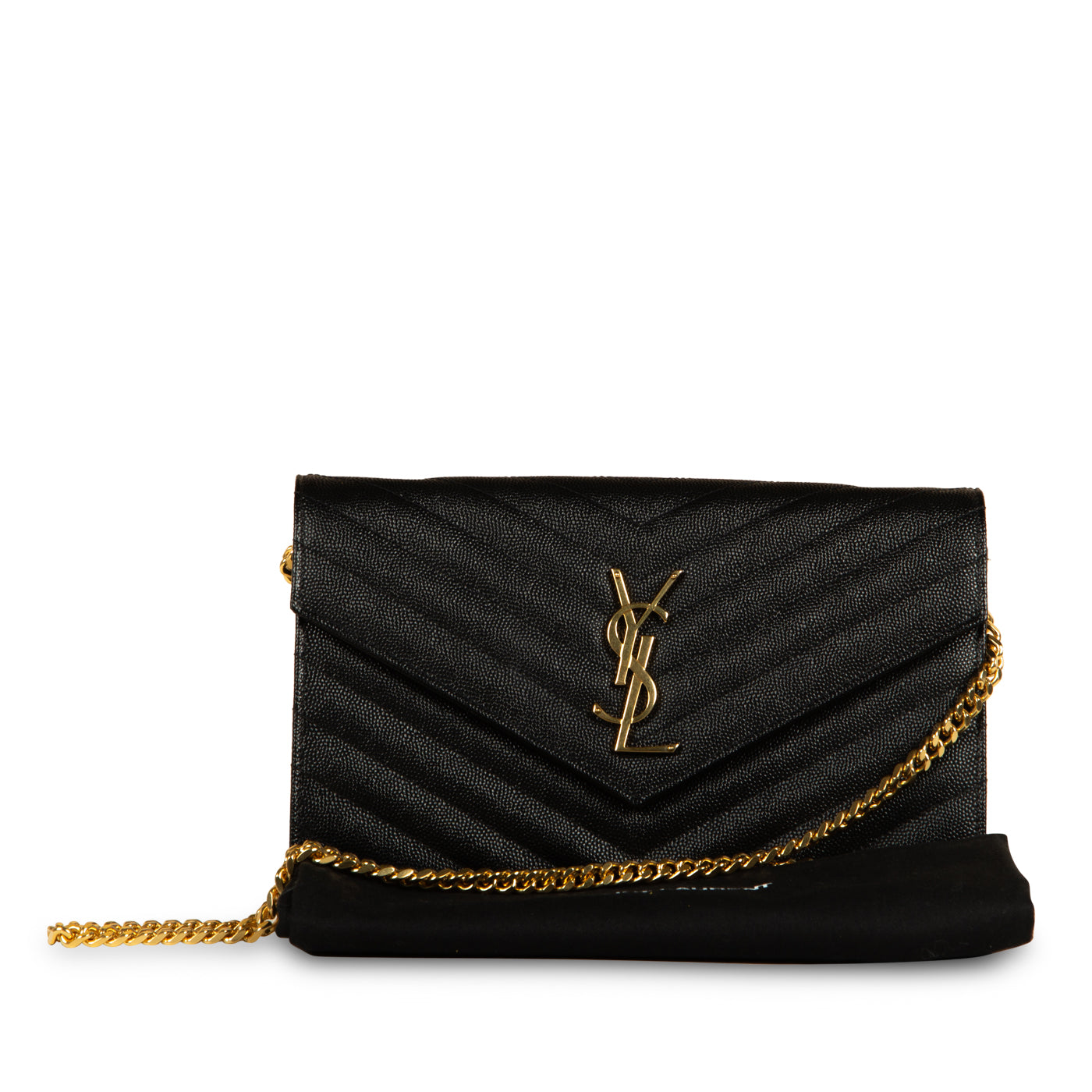 Saint Laurent Monogram Chain Wallet