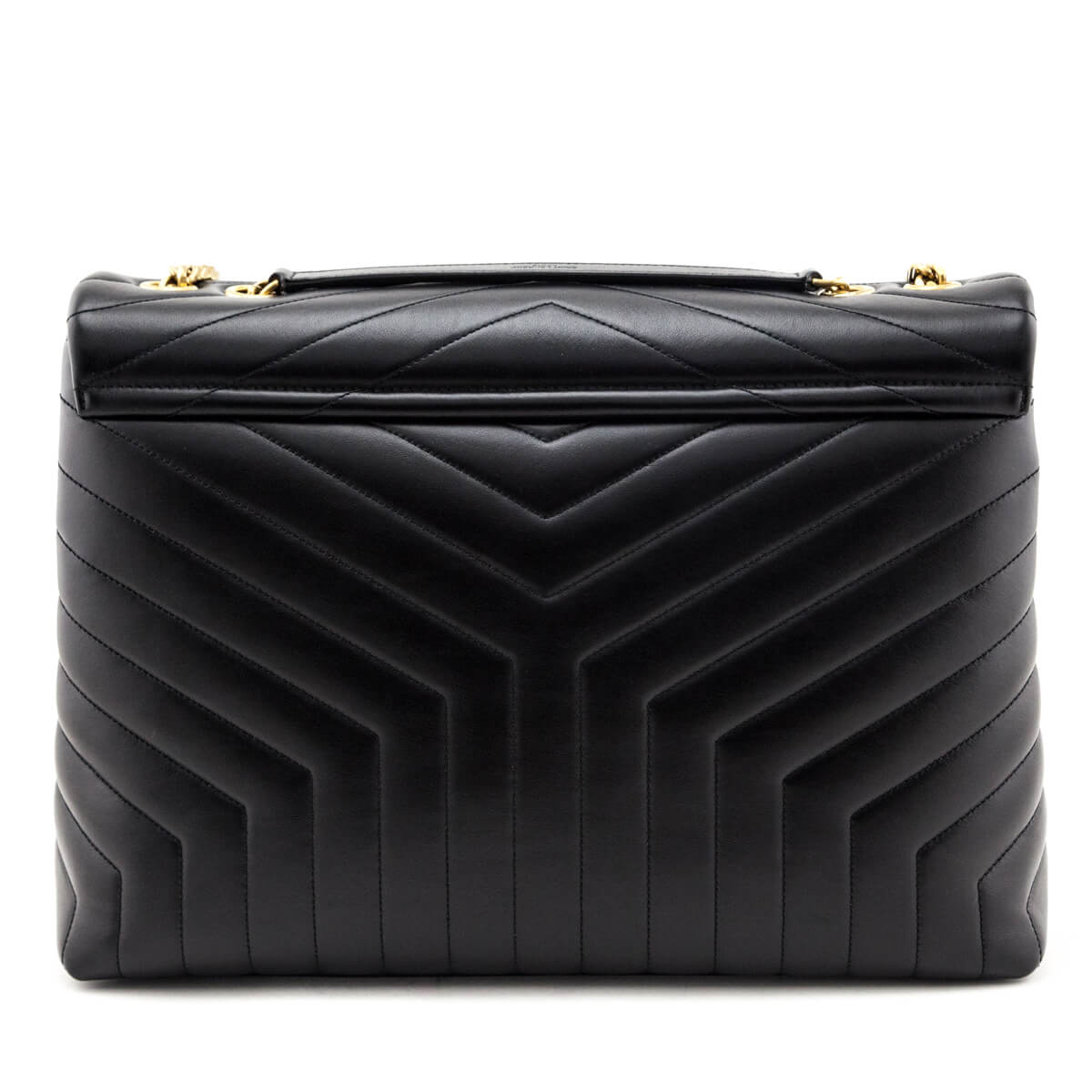 Luxury Saint Laurent Trending 2025 Black Calfskin Matelasse Large Loulou Monogram Chain Satchel