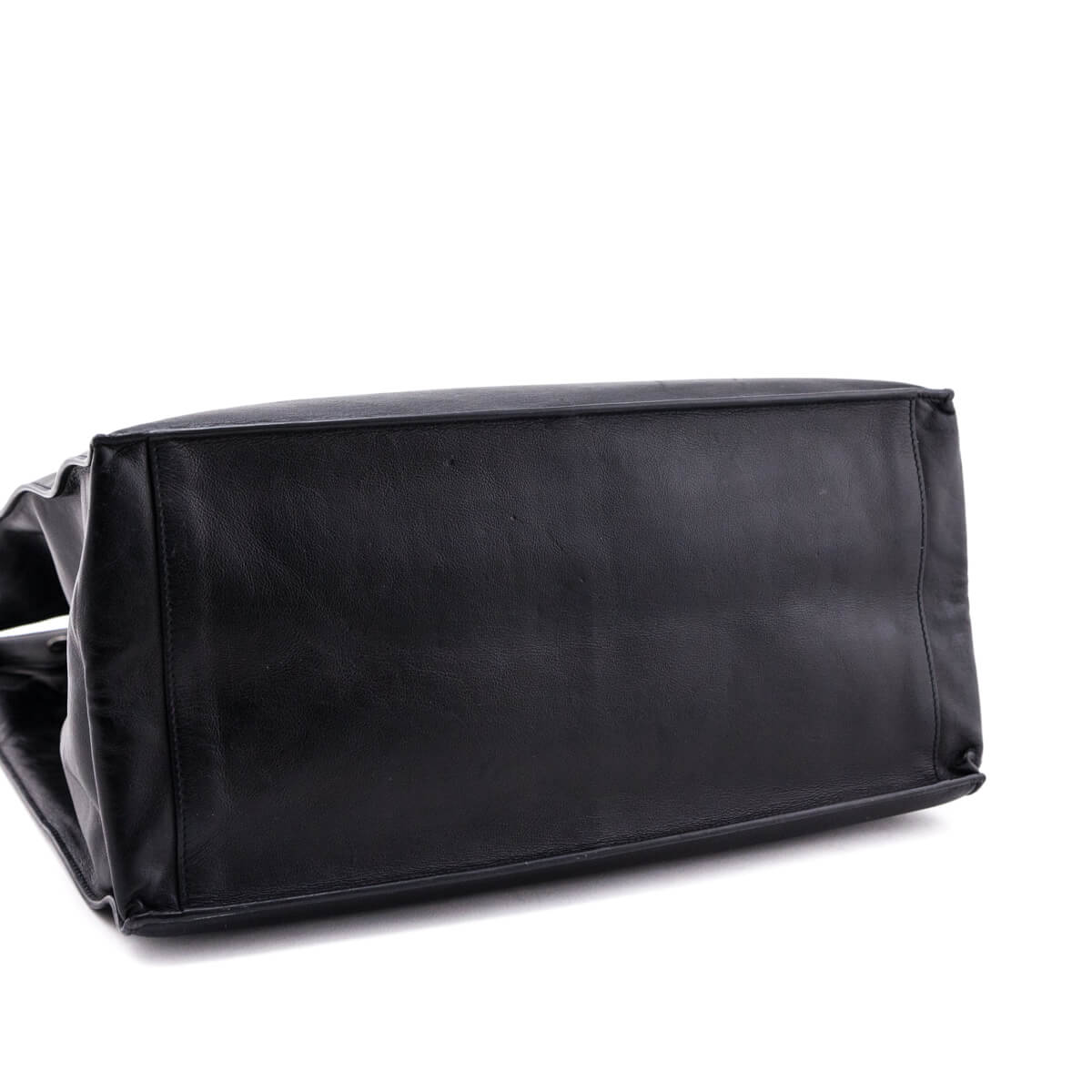 Saint Laurent Black Smooth Calfskin Rive Gauche N/S Tote