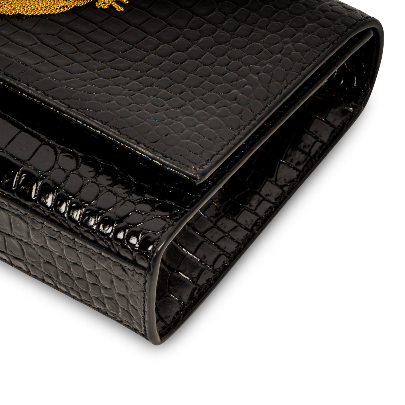 Saint Laurent Kate Tassel Bag - Croc Embossed