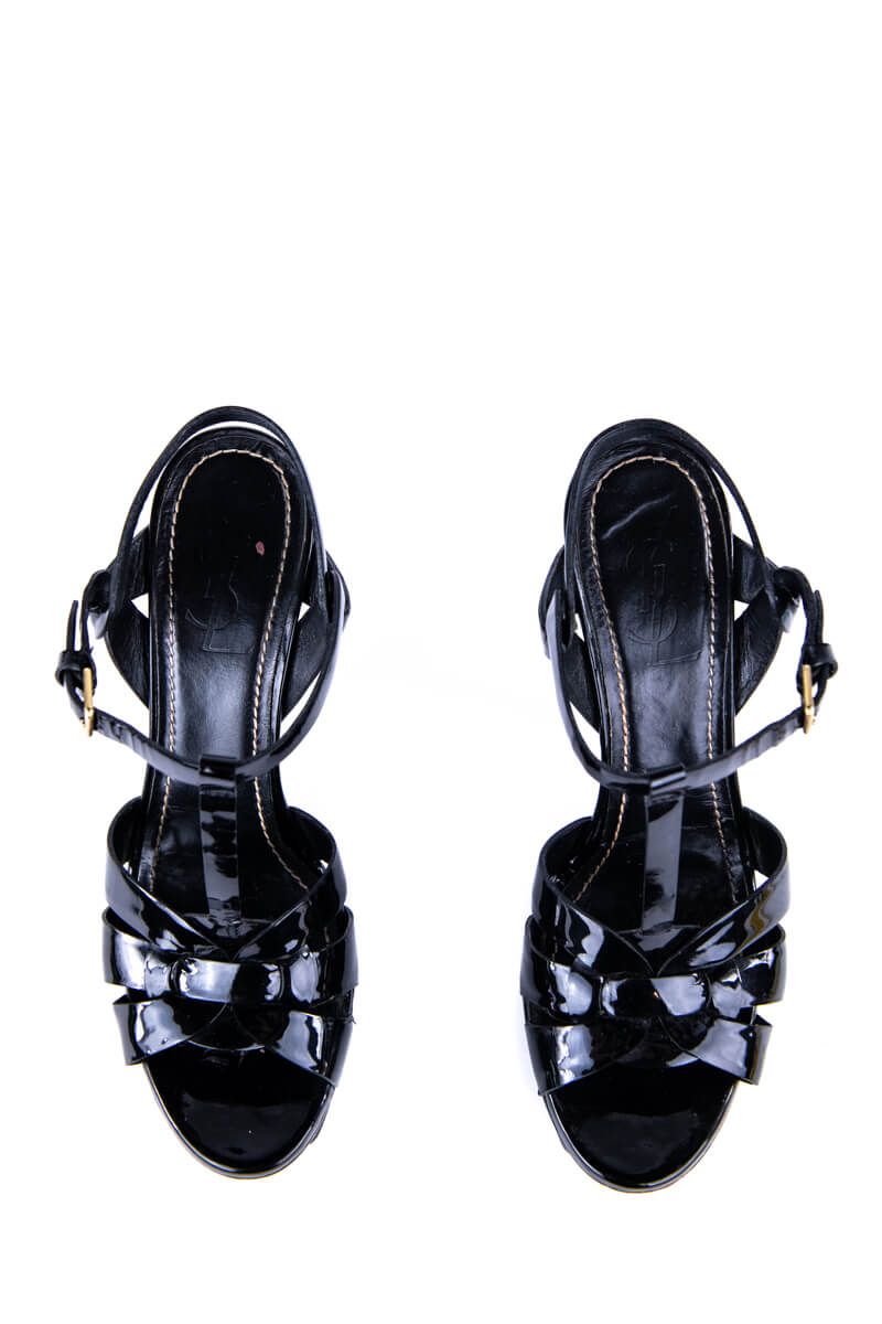 Saint Laurent Black Patent Leather Tribute Pumps Size 10 | EU 40
