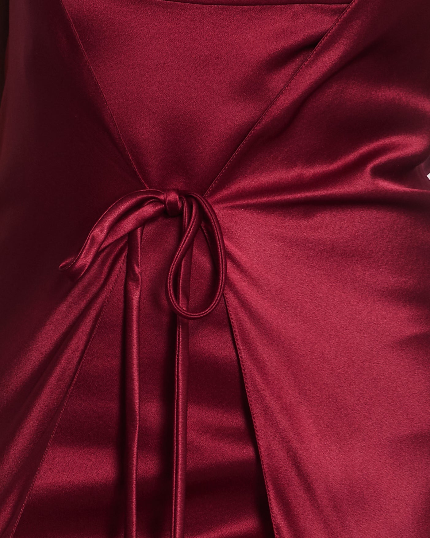 Chanel   98A Burgundy Silk Wrap Dress Size FR 38 ( UK 10)
