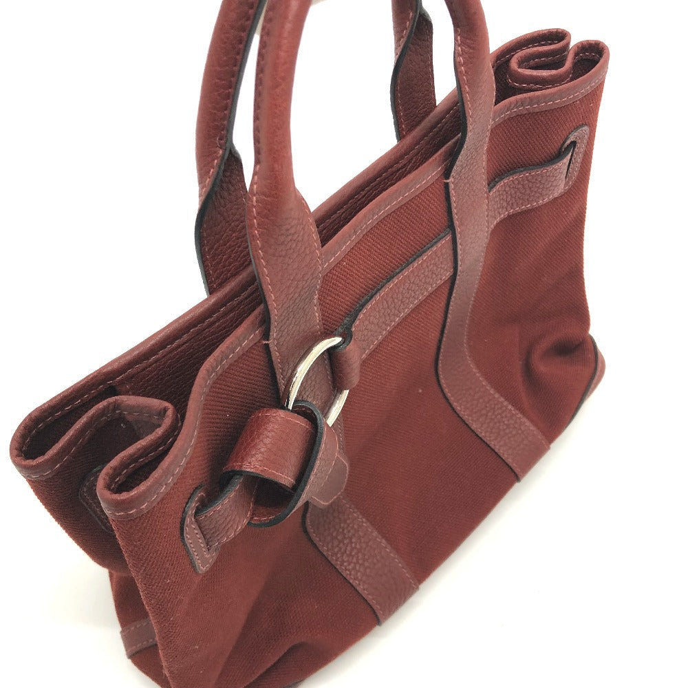 HERMES Tote Bag Canvas / leather Bordeaux Petite lettuce Women  d
