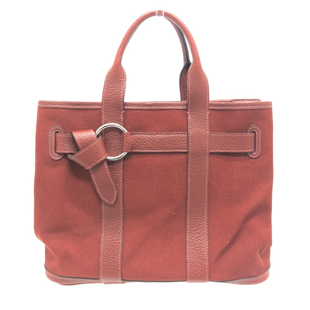 HERMES Tote Bag Canvas / leather Bordeaux Petite lettuce Women  d