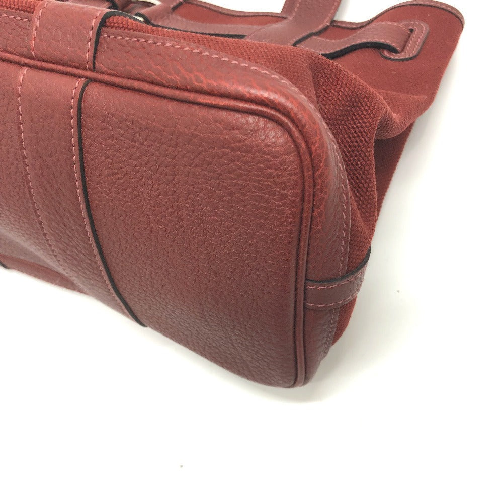HERMES Tote Bag Canvas / leather Bordeaux Petite lettuce Women  d