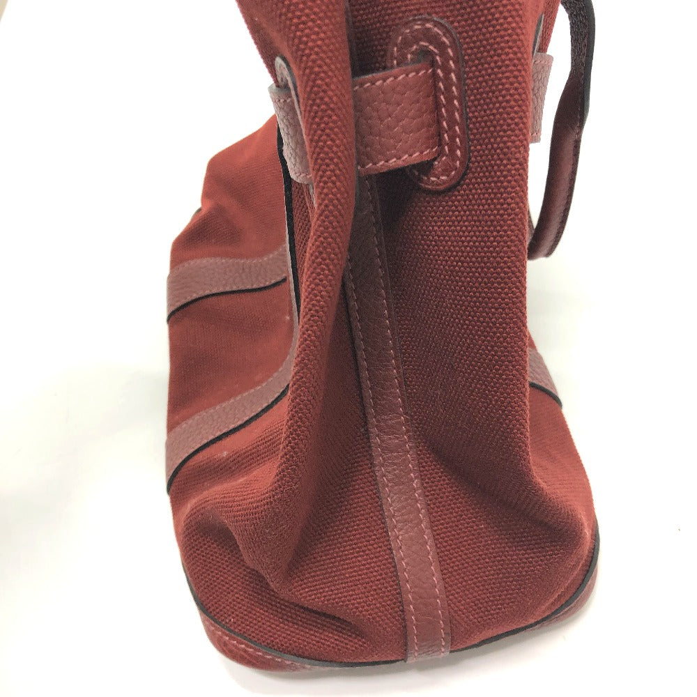 HERMES Tote Bag Canvas / leather Bordeaux Petite lettuce Women  d