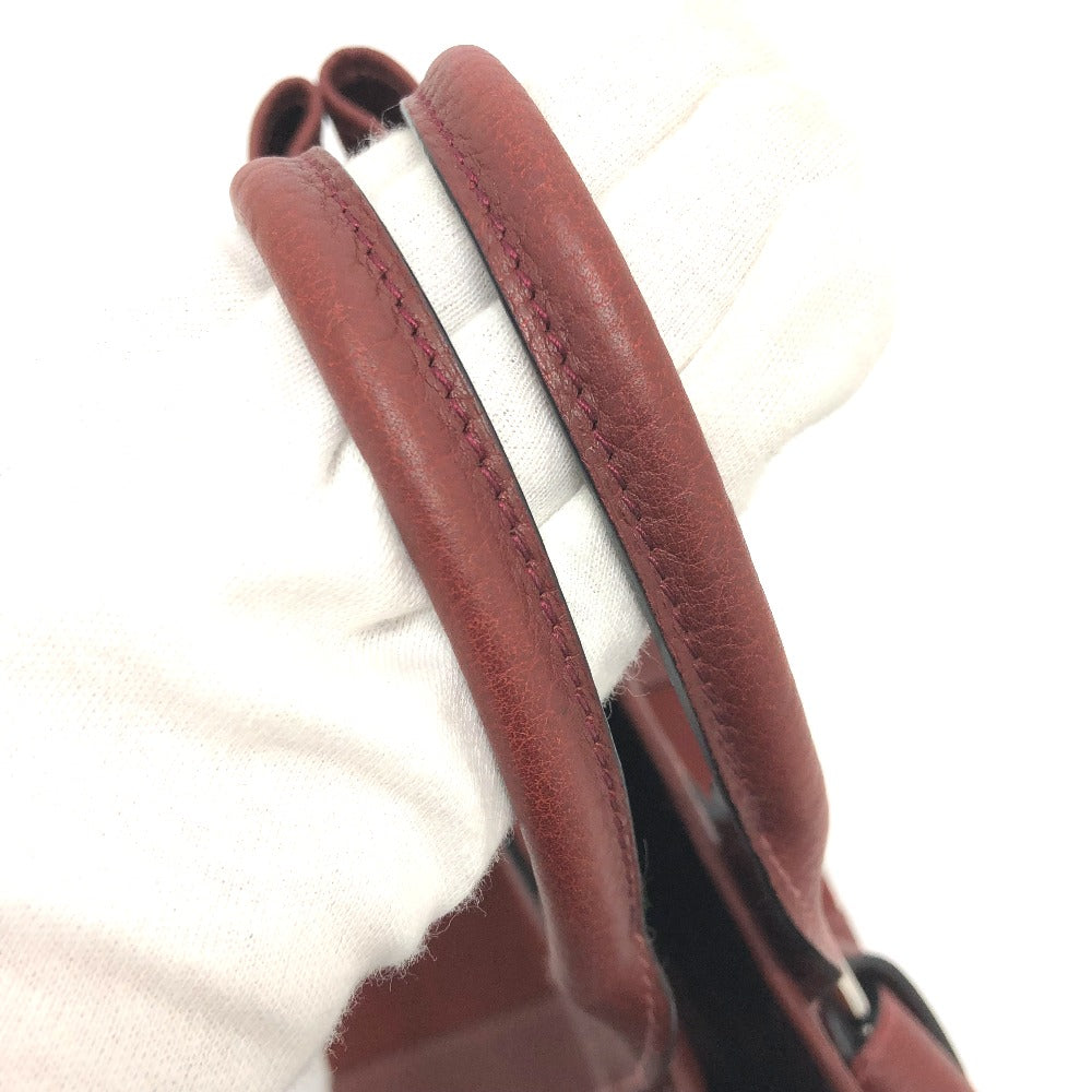 HERMES Tote Bag Canvas / leather Bordeaux Petite lettuce Women  d