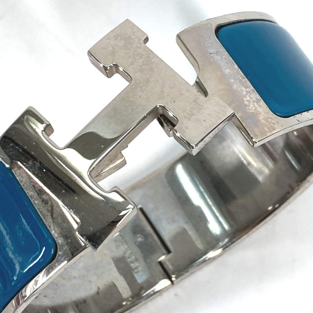 HERMES Bangle metal blue Accessories Bracelets Click crack GM Women  d