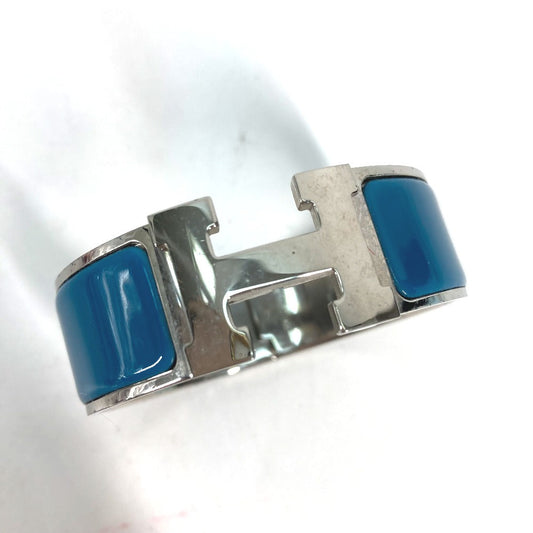 HERMES Bangle metal blue Accessories Bracelets Click crack GM Women  d