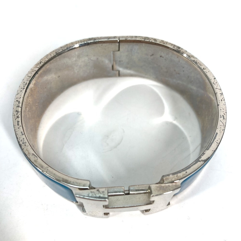 HERMES Bangle metal blue Accessories Bracelets Click crack GM Women  d
