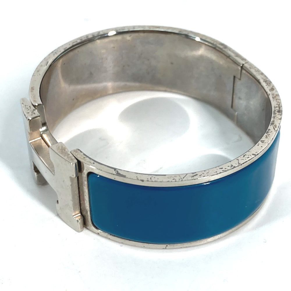 HERMES Bangle metal blue Accessories Bracelets Click crack GM Women  d