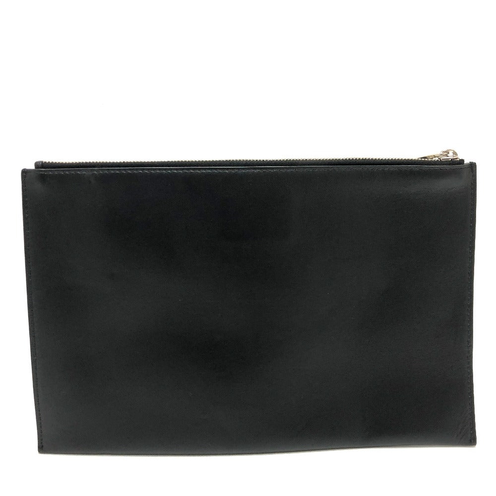 DIOR HOMME Clutch bag leather black Star x Rose Paint mens