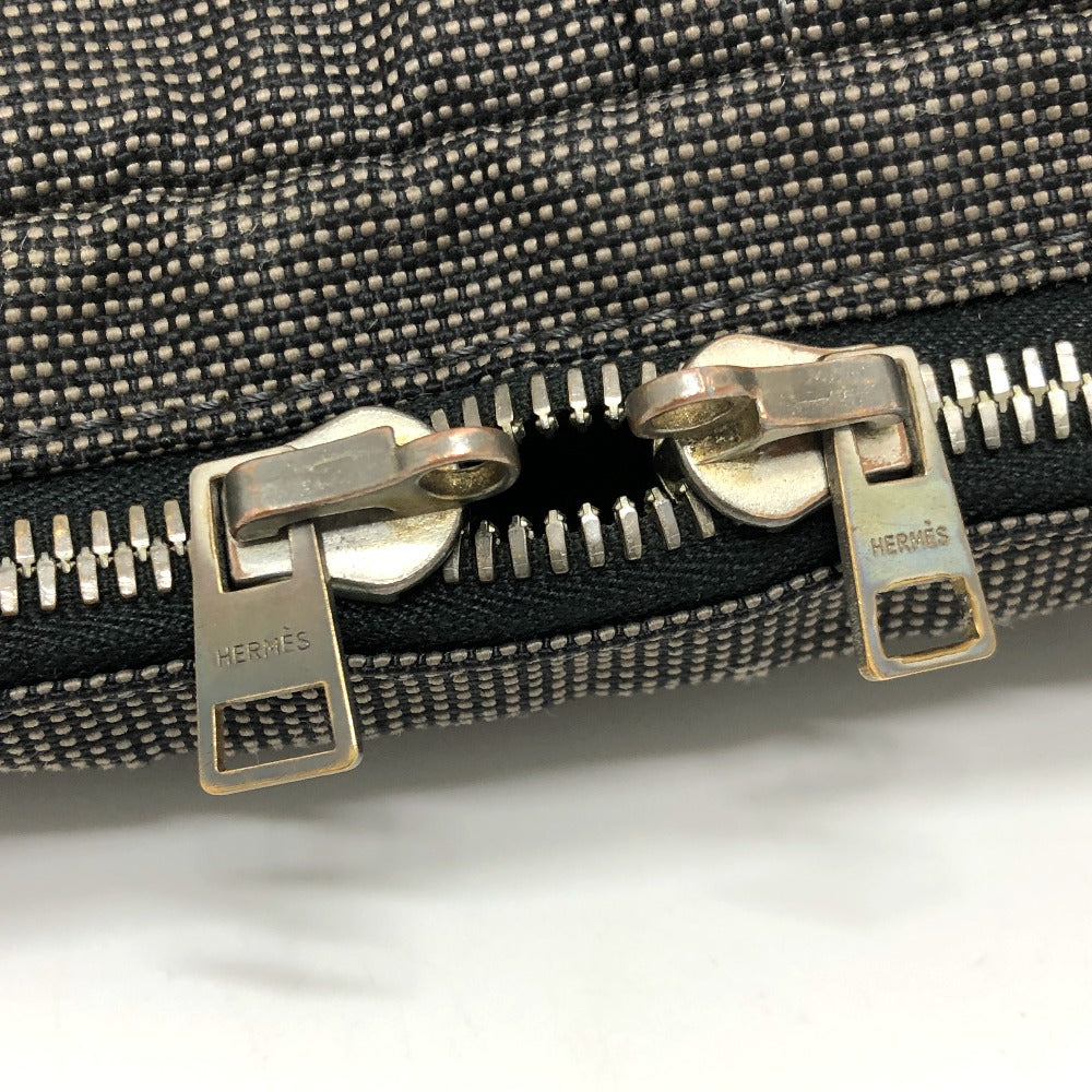 HERMES Business bag canvas gray 2WAY Shoulder Bag Her Line mens  d