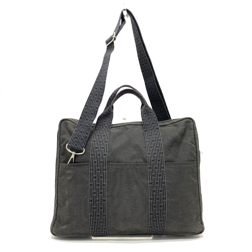 HERMES Business bag canvas gray 2WAY Shoulder Bag Her Line mens  d