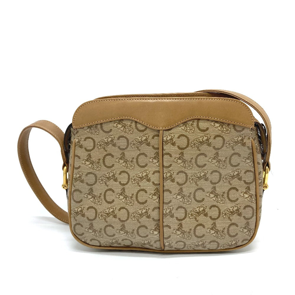 CELINE Shoulder Bag PVC / Leather beige C Macadam Women