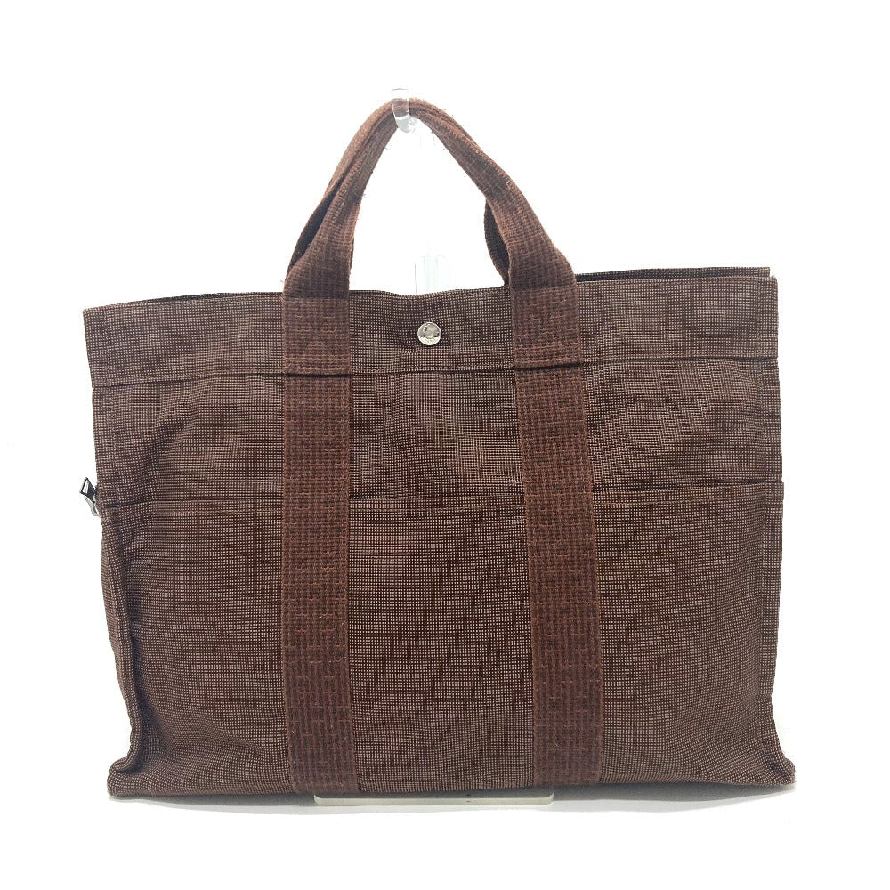 HERMES Tote Bag canvas Brown Her LineTote MM Women  d
