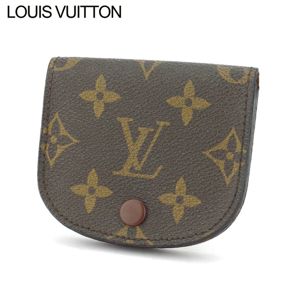 LOUIS VUITTON Coin case M61970 leather Brown beige Porto Moneg