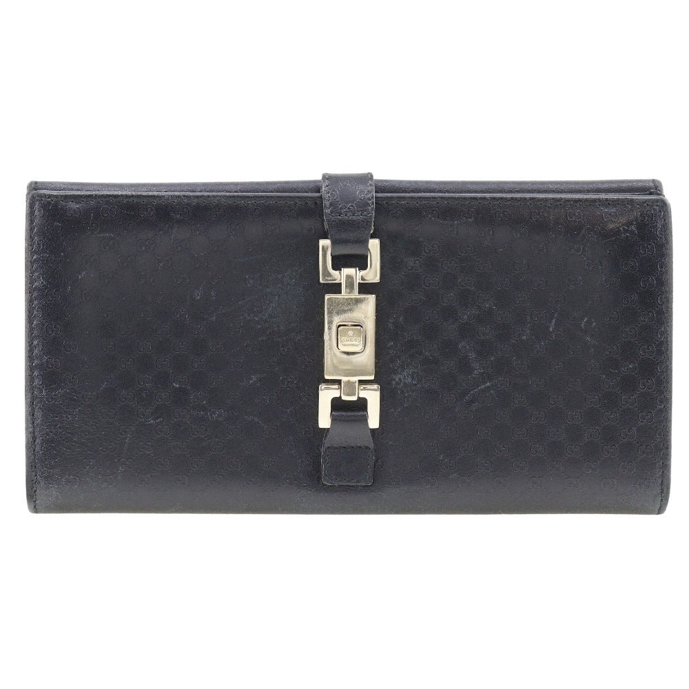 GUCCI Long Wallet Purse 035.2031.2134 leather black unisex(Unisex)