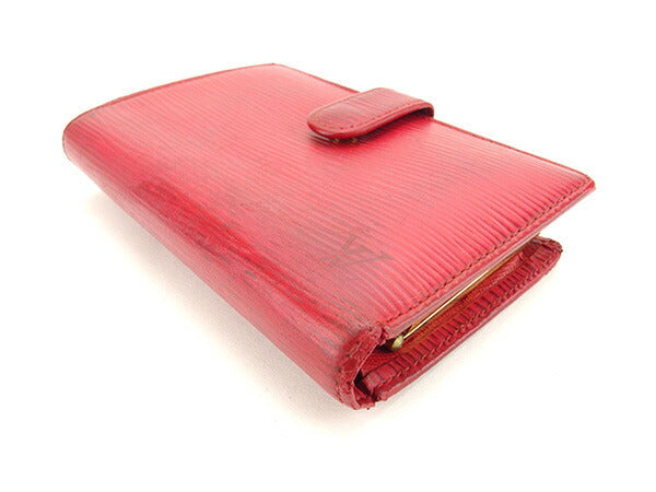 LOUIS VUITTON Bifold Wallet M63247 Castilian red Portonevie Vienova