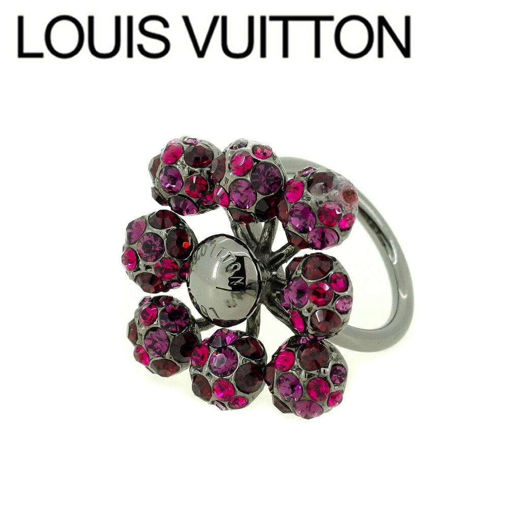 LOUIS VUITTON Ring Black Pink Purple ♯S around 9.5号 Bergmilueunnuny S